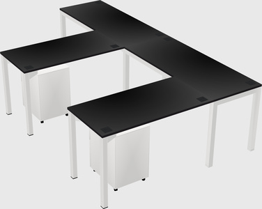 L-shaped desk