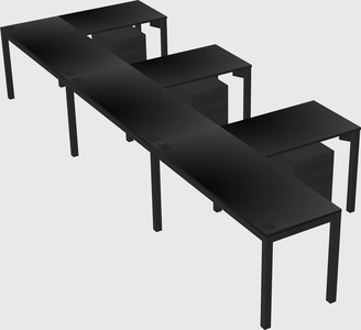 L-shaped desk