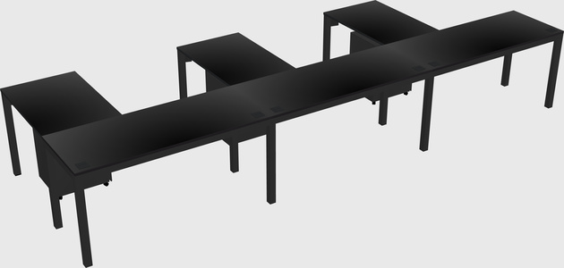 L-shaped desk
