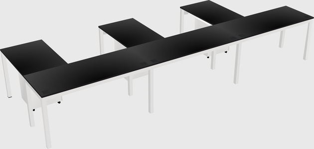 L-shaped desk