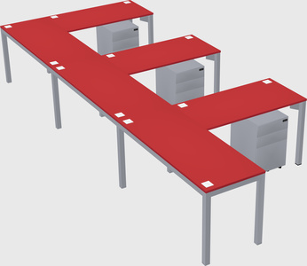 L-shaped desk