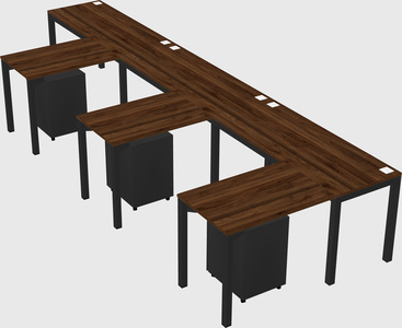 L-shaped desk
