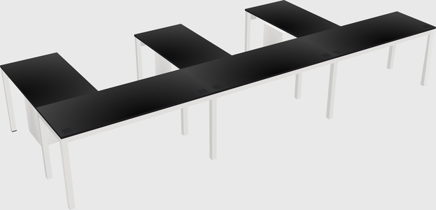 L-shaped desk