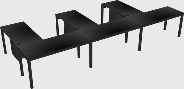 L-shaped desk