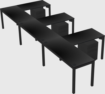 L-shaped desk