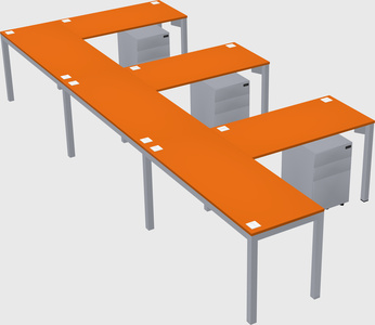 L-shaped desk