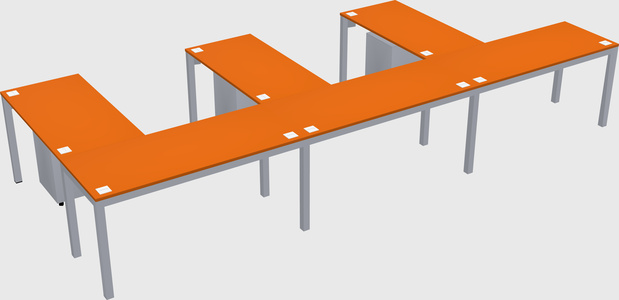 L-shaped desk