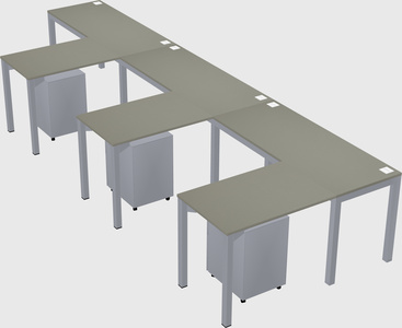 L-shaped desk