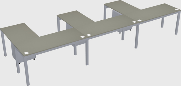 L-shaped desk