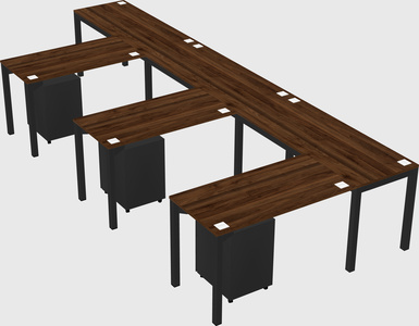 L-shaped desk