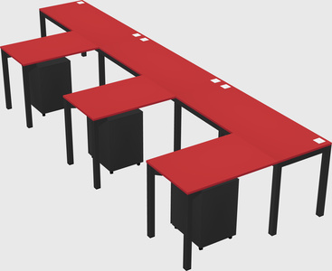 L-shaped desk