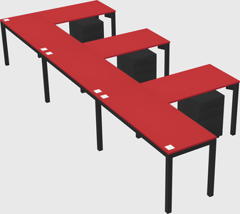 L-shaped desk