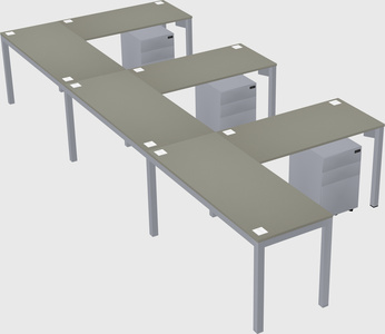 L-shaped desk