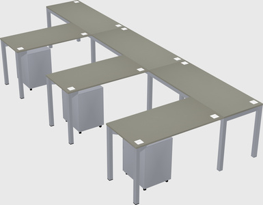 L-shaped desk