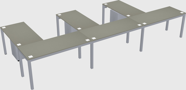L-shaped desk