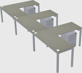 L-shaped desk