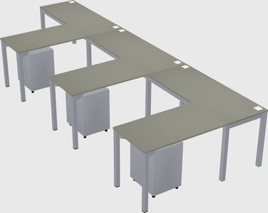 L-shaped desk
