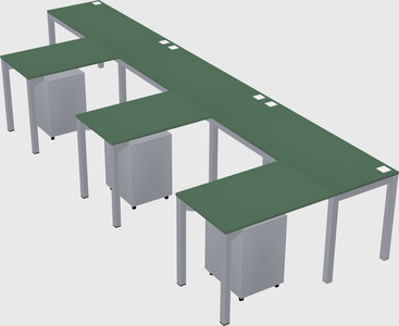 L-shaped desk