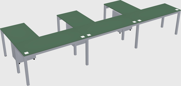 L-shaped desk