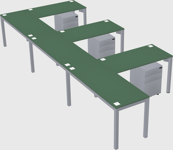 L-shaped desk