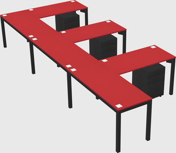 L-shaped desk