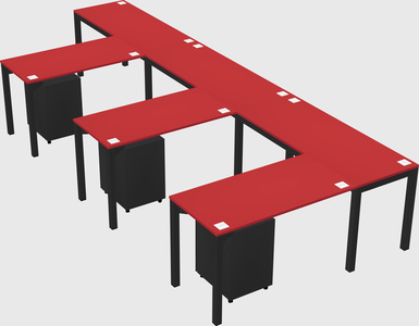 L-shaped desk