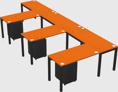 L-shaped desk
