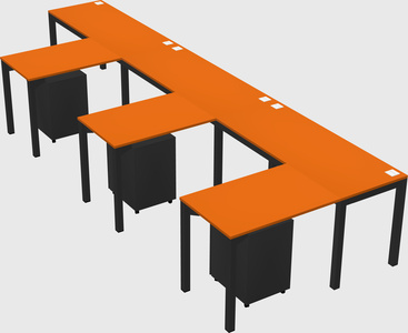 L-shaped desk