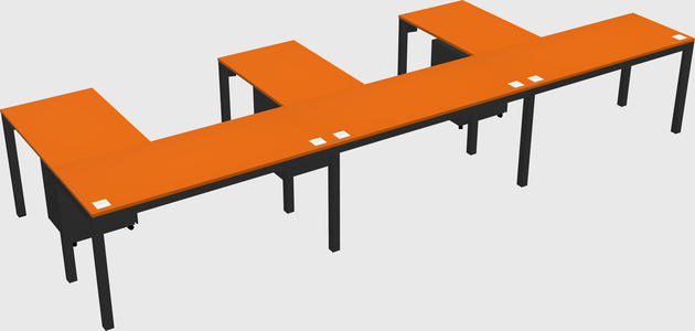 L-shaped desk