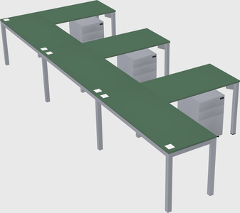 L-shaped desk