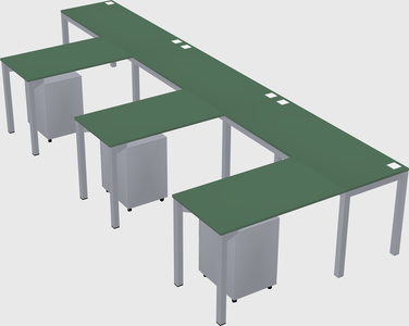 L-shaped desk