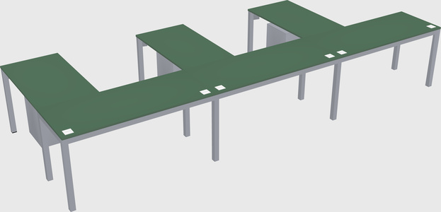 L-shaped desk
