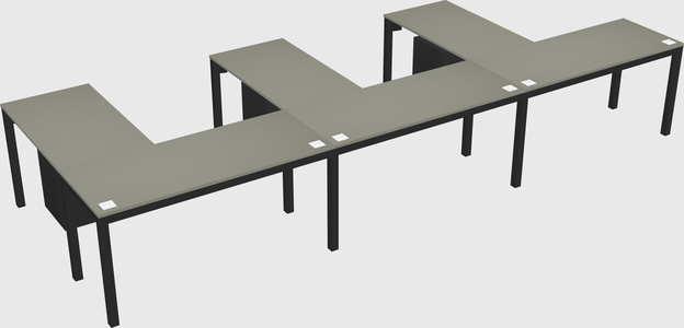L-shaped desk