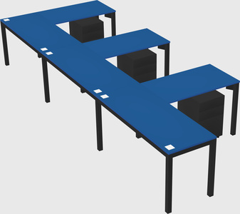L-shaped desk