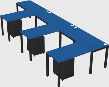 L-shaped desk