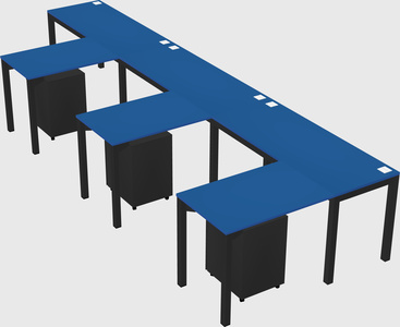 L-shaped desk