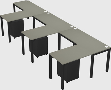 L-shaped desk