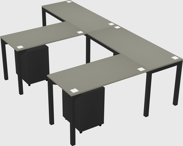 L-shaped desk