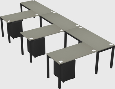 L-shaped desk