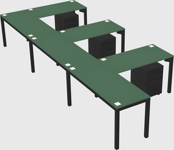 L-shaped desk