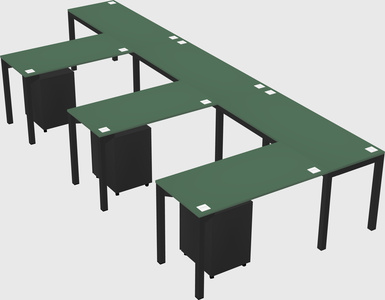 L-shaped desk