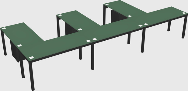 L-shaped desk