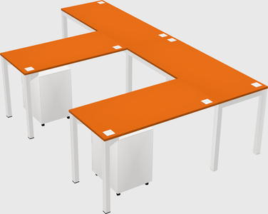 L-shaped desk