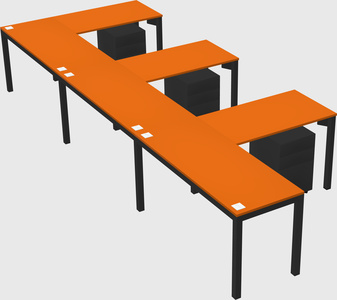 L-shaped desk