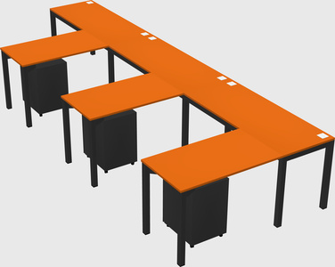 L-shaped desk