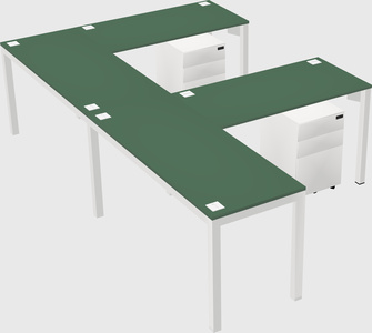 L-shaped desk