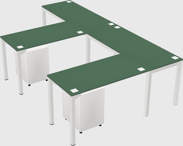 L-shaped desk