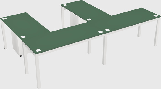 L-shaped desk