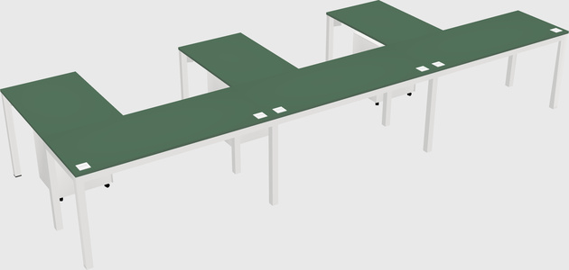 L-shaped desk
