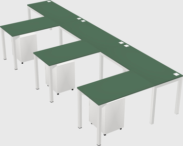 L-shaped desk